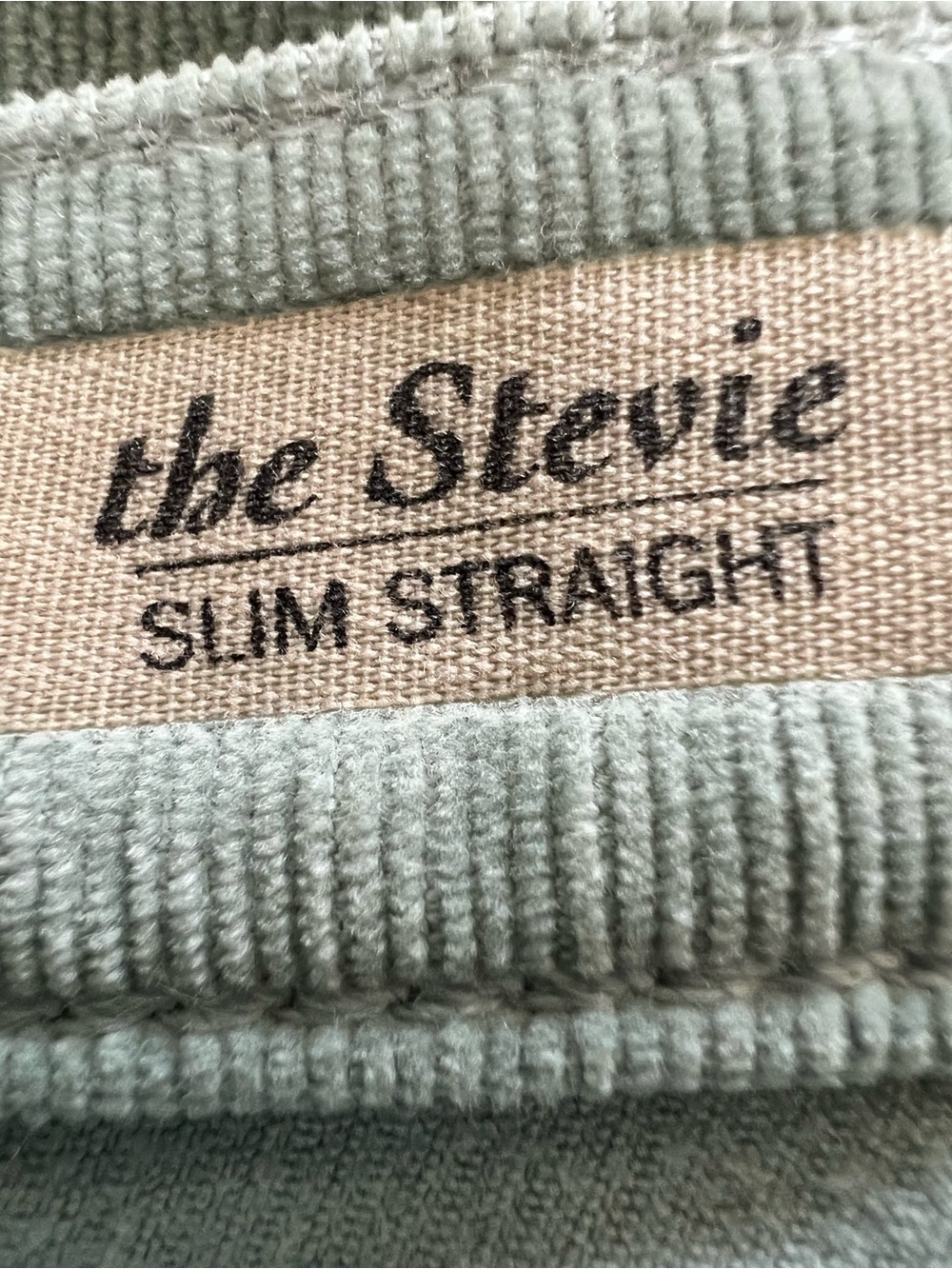 Corduroy Pants in Sage Green and Rust - Classic Casual Fit - Picture 3 of 12